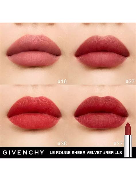 givenchy sheer velvet nude boise|givenchy lipstick rouge velvet.